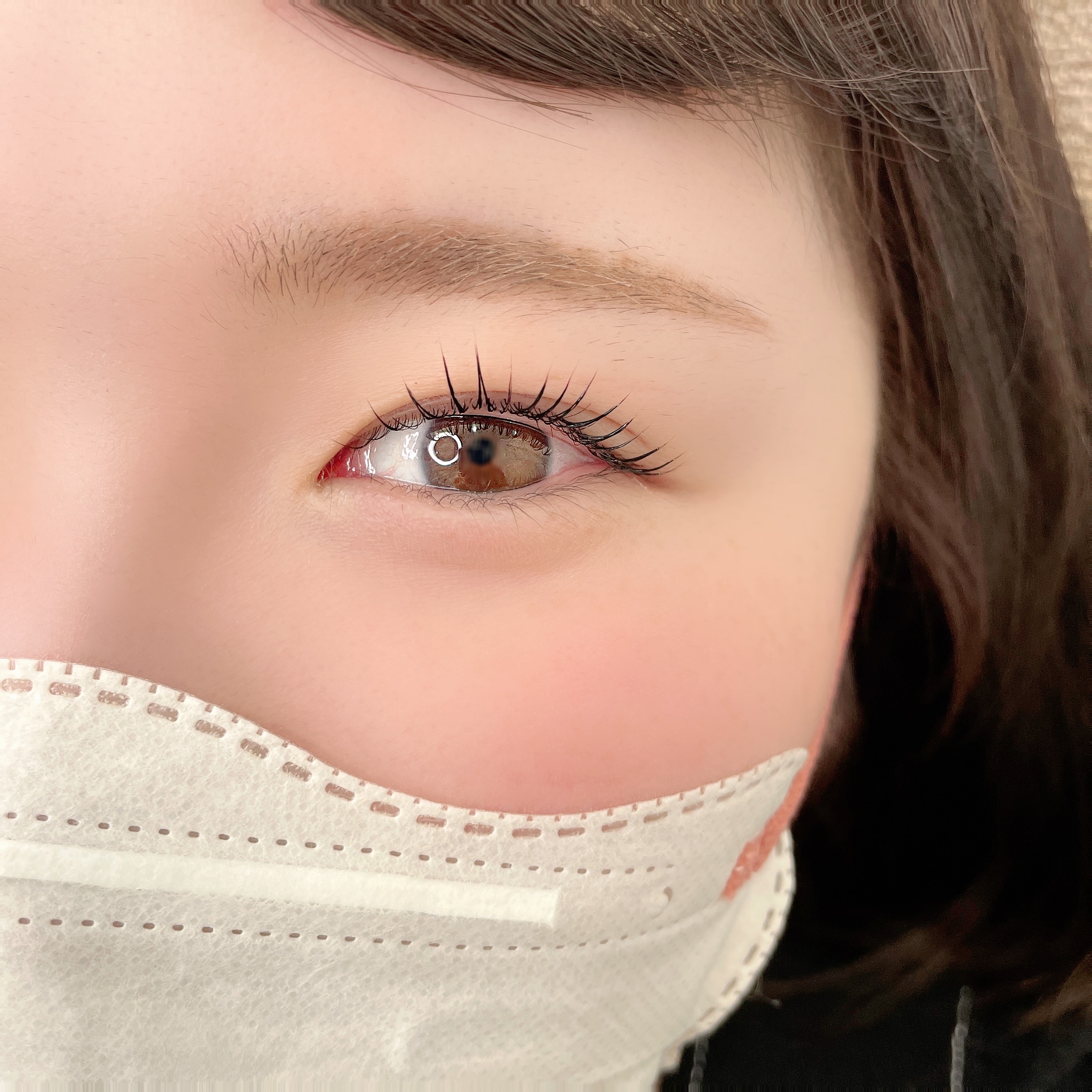 上向きストレート