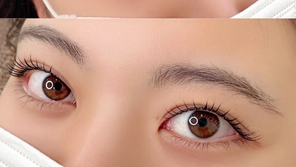 鴻巣のまつげパーマと美眉スタイリングのセット