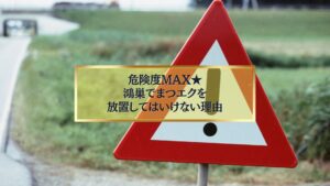 危険度MAX!鴻巣でまつエクを放置する危険性を示す警告サインのイメージ