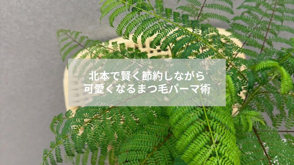 北本でまつ毛パーマの料金相場と節約方法を考える女性のイメージ